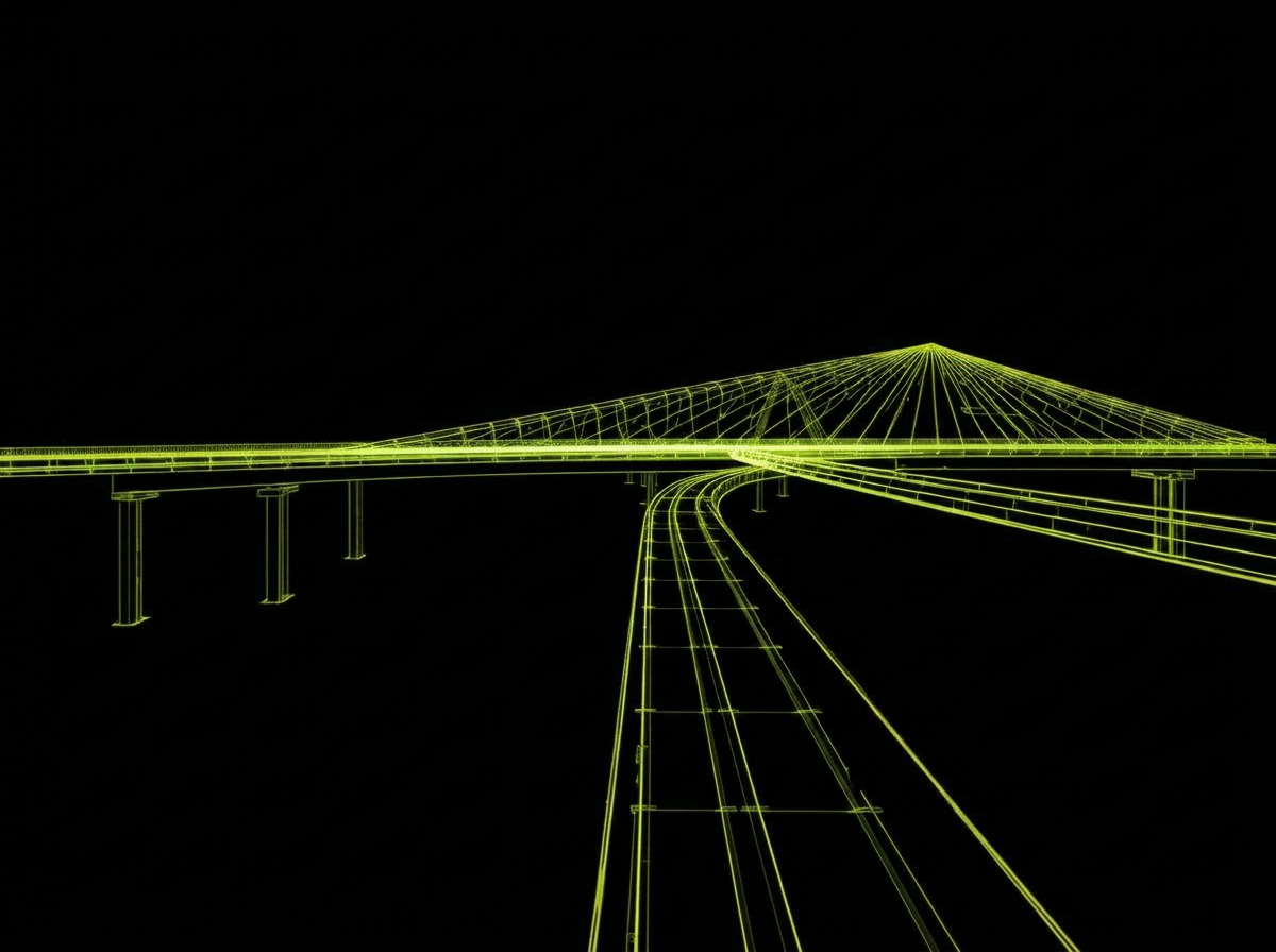 Infrastructure wireframe visualization