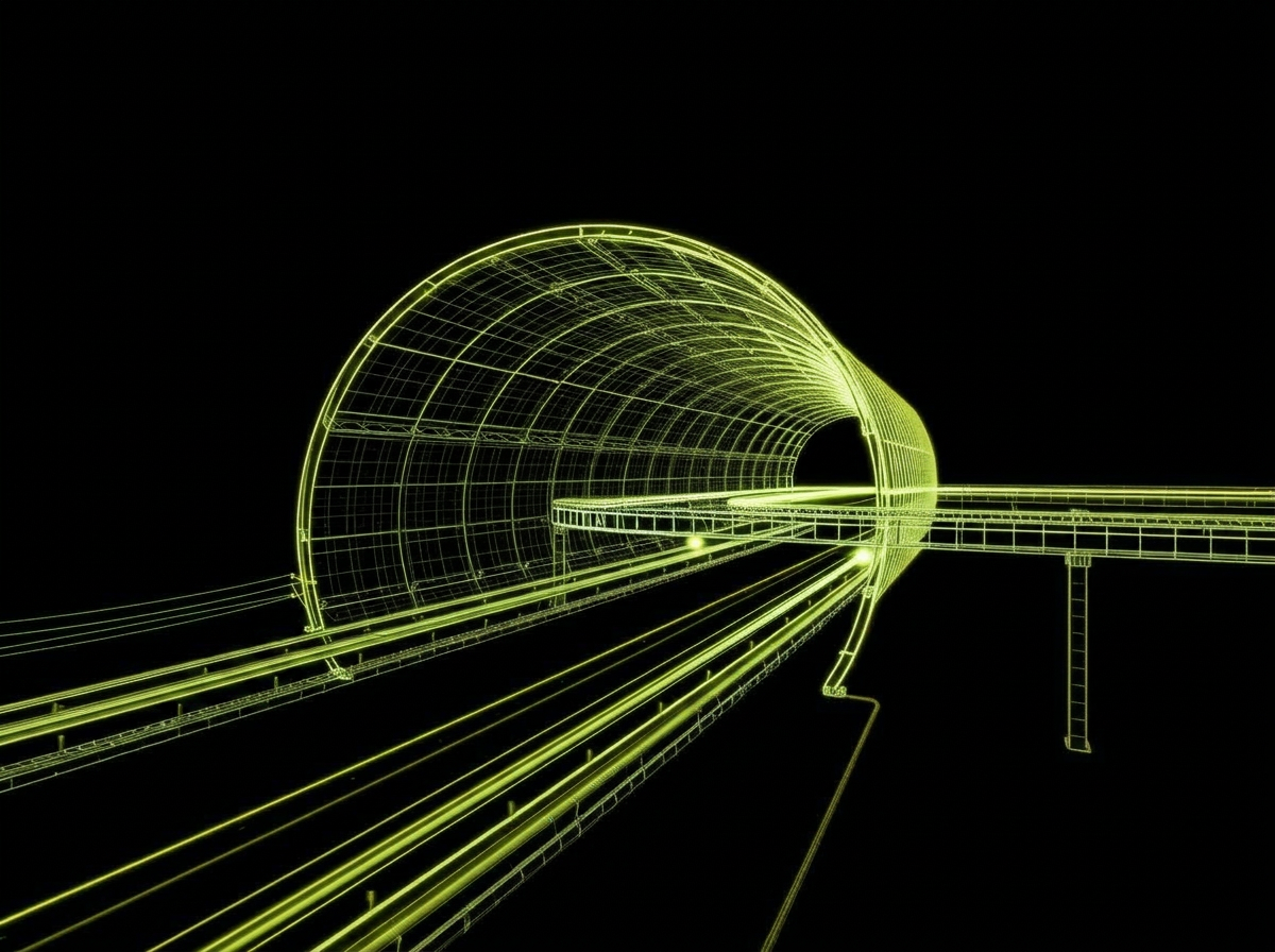 Transportation wireframe visualization